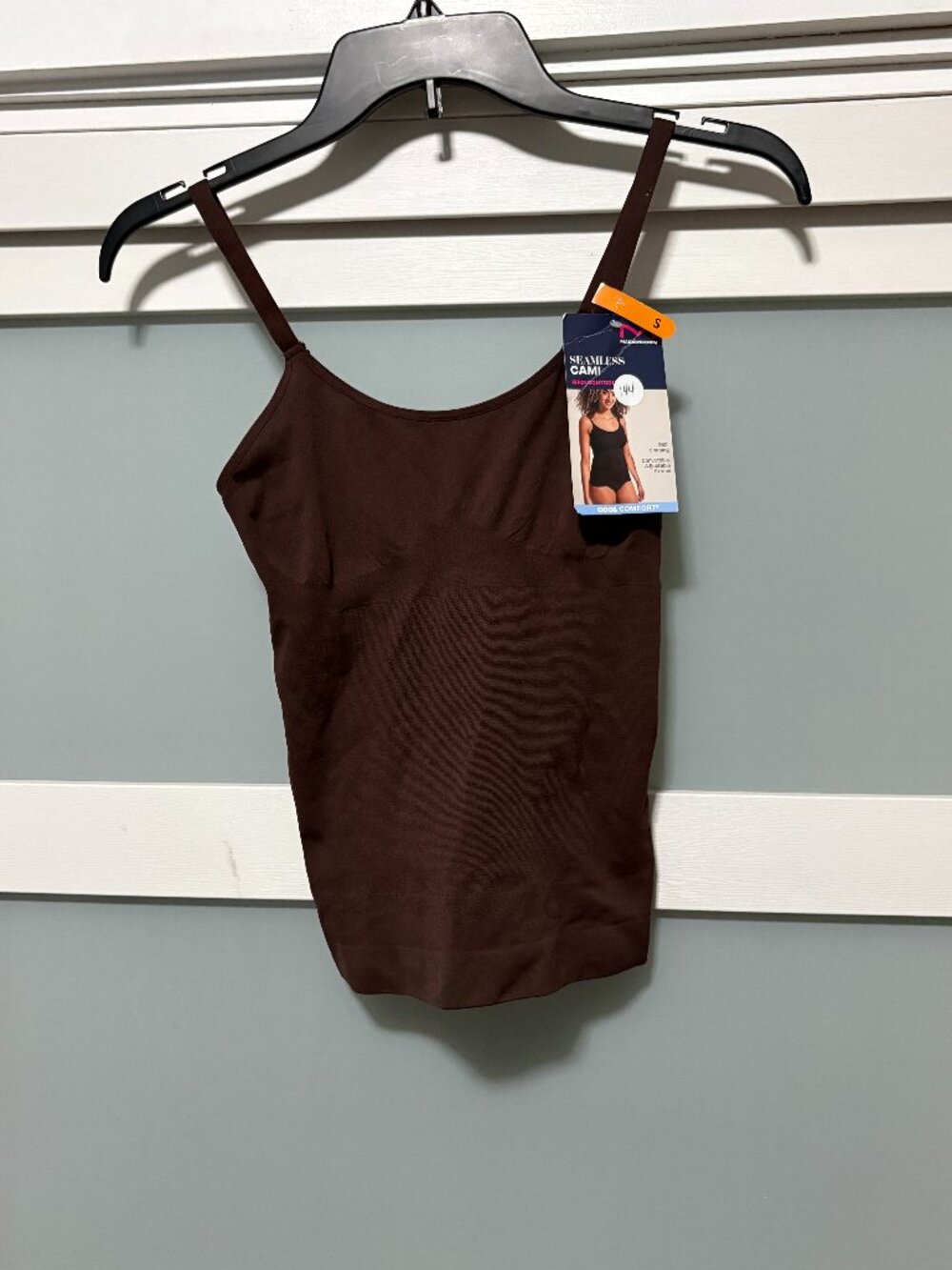 Maidneform Seamless Cami Camisole Firm Control 360° Shaping Brown sz S/CH S NWT